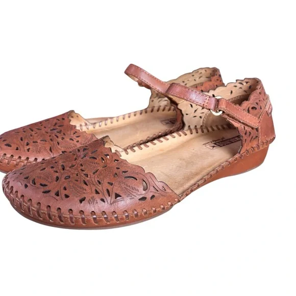 Pikolinos Puerto Vallarta 655-0906 Brown Leather Sandals Women’s EU 40/US 9-9.5 - Picture 1 of 12